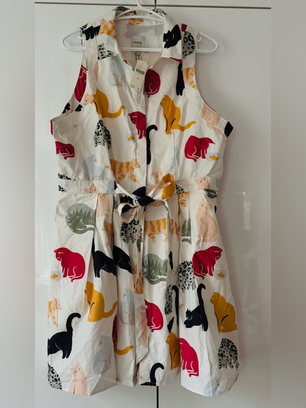 NWT Size XL - Naomi Wilkinson Fit & Flare Cotton Mini Shirt Dress CAT (US$ 188) - Picture 8 of 16
